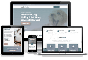 Responsive Dog Walking Dog Training Website