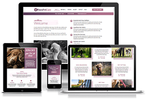 Mobile Friendly Pet Services Website