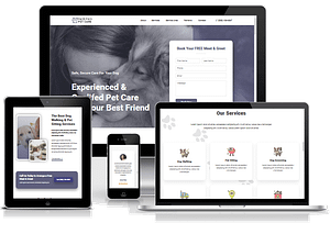 Free Pet Care Business Web Template